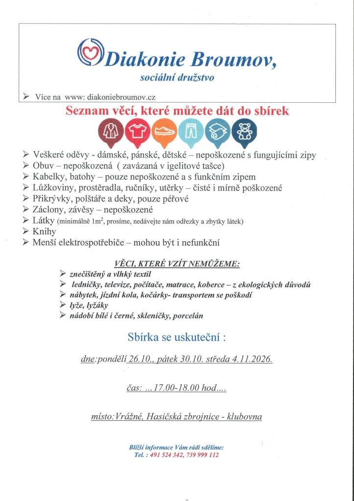 Sbírka Diakonie