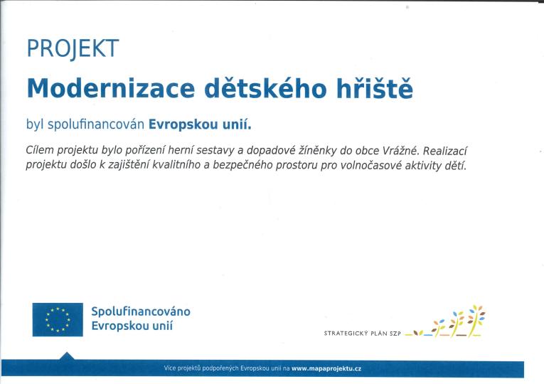 Projekt Modernizace dětského hřiště